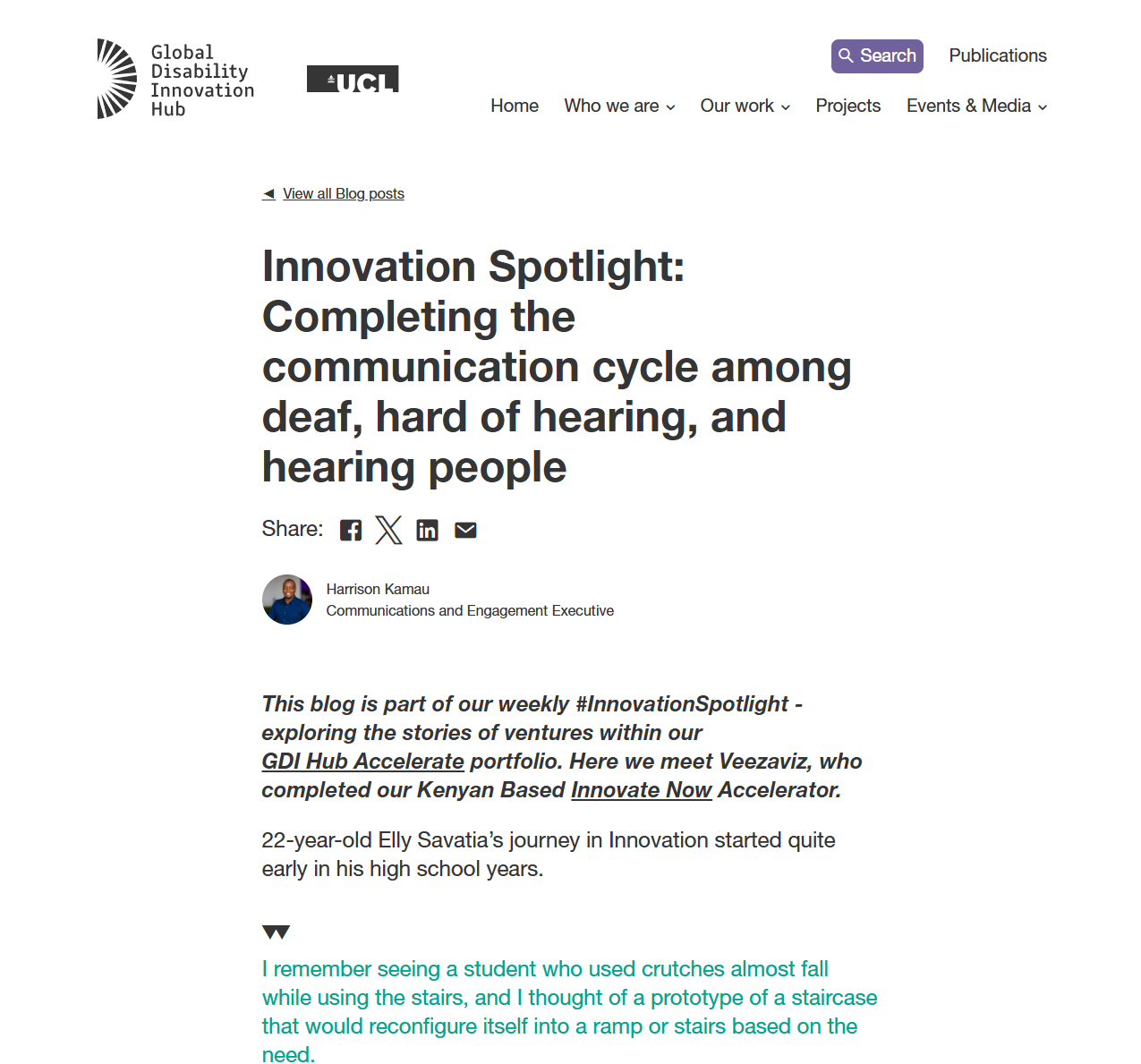 Global Disability Innovation Hub